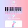 Children Music Instrument Toy with Microphone Battery Powered 37 Keys Electric Music Toy