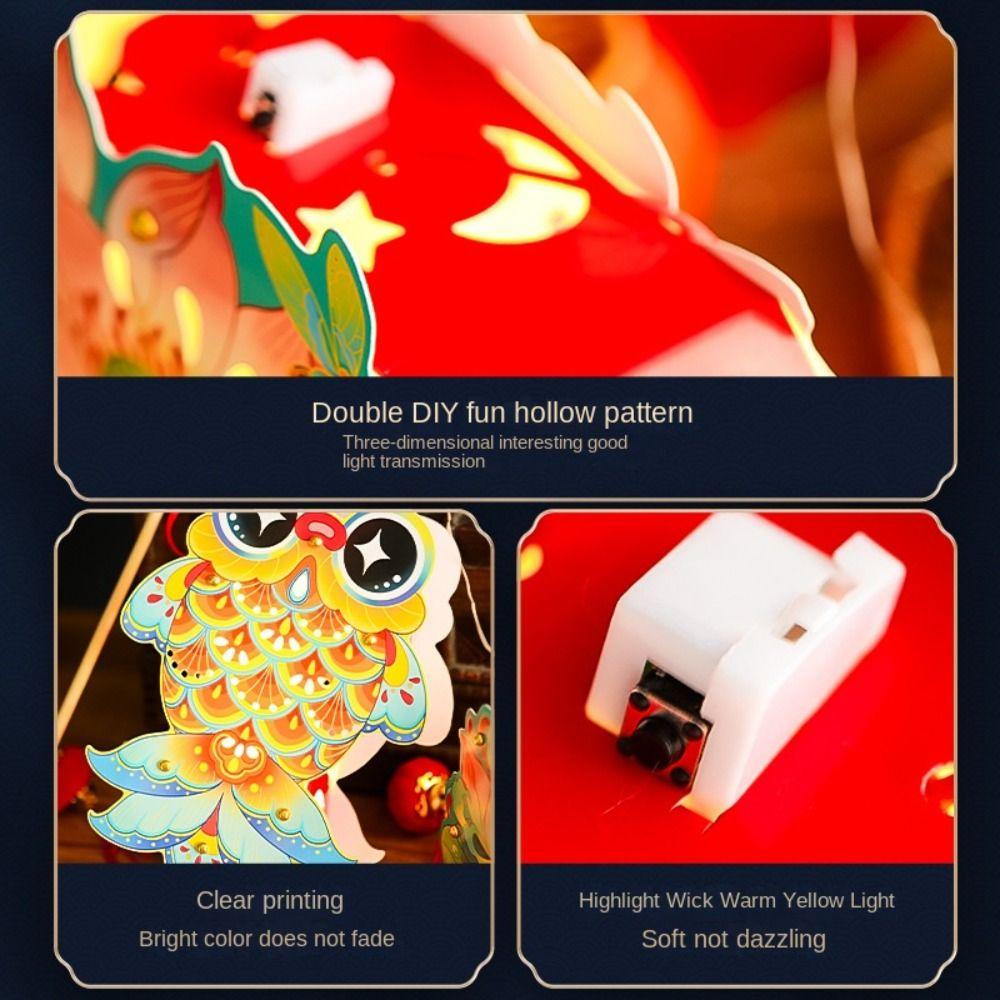 DIY Handgemachte Mondfest Laterne Handwerk Festival Dekorative Laterne für Kinder