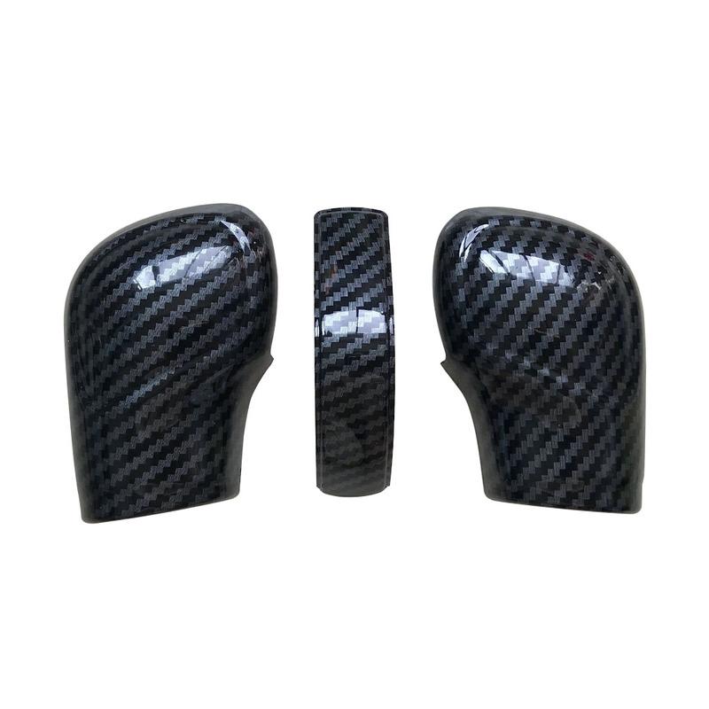 Carbon Fiber Color Auto Car Gear Shift Knob Cover for VW Golf Jetta Passat Tiguan Atlas Beetle GLI Eos CC E-Golf Golf Sportwagen