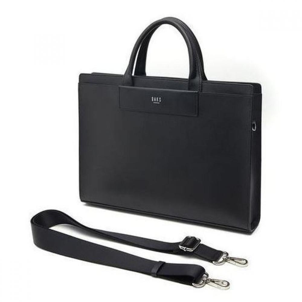 Daks Black Leather Briefcase Dbba6e333bk