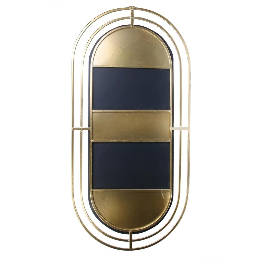 ART DECO MIRROR WITH GOLDEN METAL FRAME