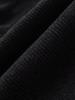 2025 Autumn Black Asymmetrical Cape Knitwear for Women - European Style