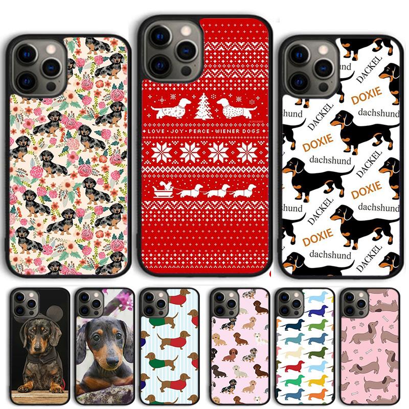 Dachshund Pattern Coque Shell For iPhone 17 Air 15 16 14 13 12 Pro Max 11 Pro Max Plus Phone Case Cover