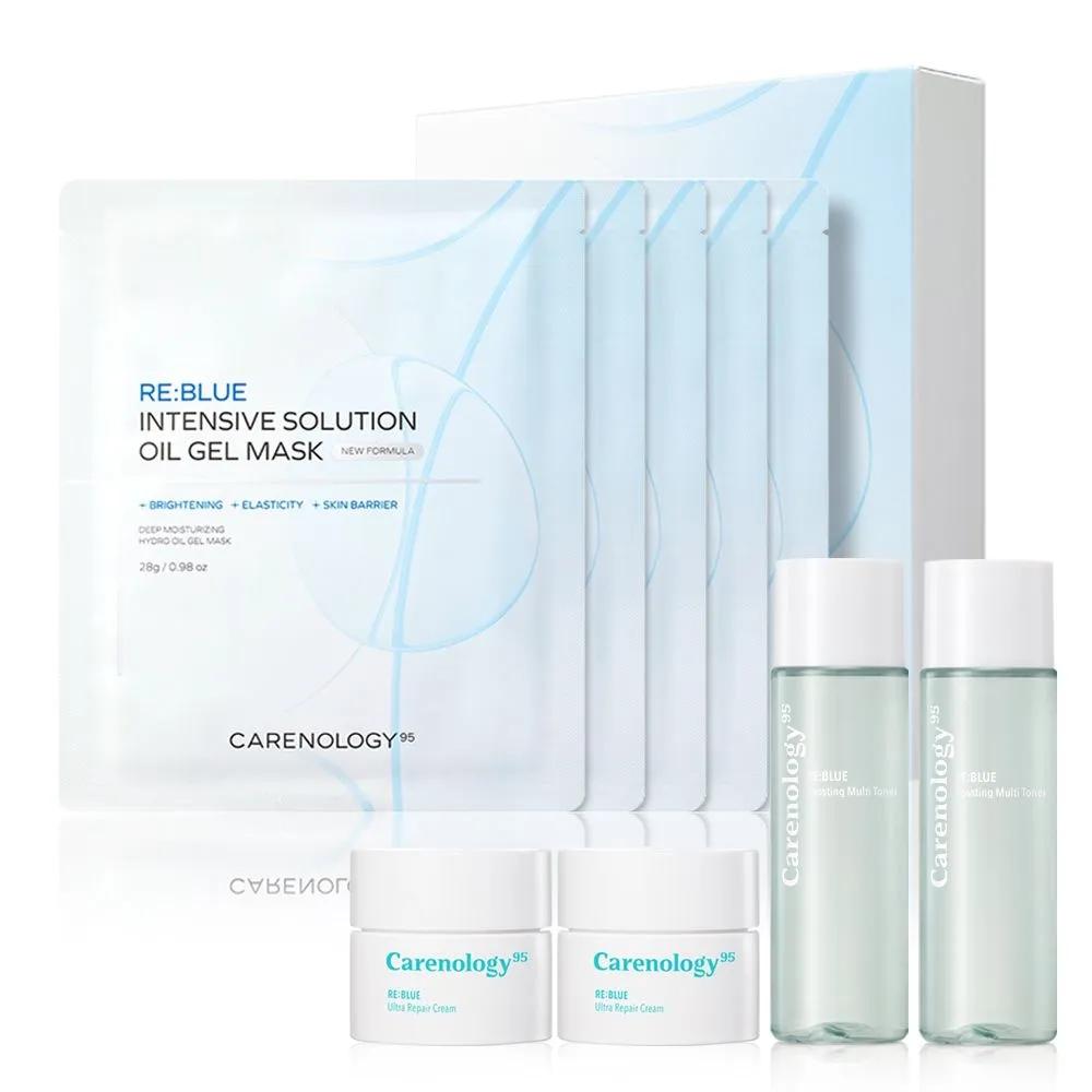 

CARENOLOGY95 Reblue Oil Gel Mask Facial Whitening Moisturizing Pack 10 Sheets