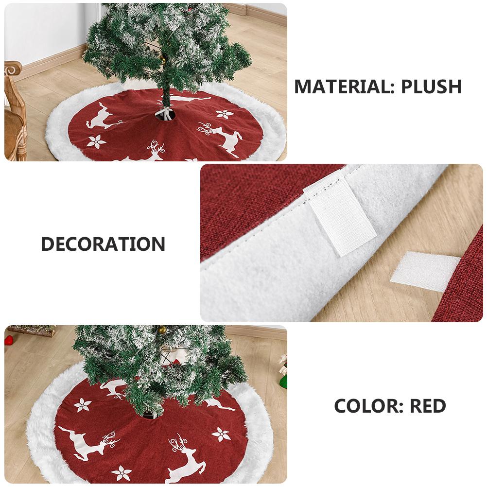 Rug Area Rugs Christmas Tree Skirt Party Supply Decoration Bottom Floor Mat Stylish