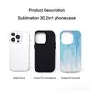 Gradient Flame Phone Case for Apple 14/15 Pro Max - Korean Two-in-One Set