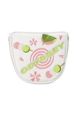 ODYSSEY Putter Headcover F MALLET SPRING WHT 24 White (Mallet Type) Men's