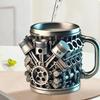 Engines Design Mug Danegeld Tankard Coffee Beer Mugs Coffee Cup Handmade V8 V6 Engines Coffee Cup For Home And Office