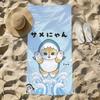 Kawaii Towel Beach Towel Cartoon Oversized Quick M-Mofusand Kitten Dry Towel Absorbent Cat Soft Swim BeachTowels for Men Women