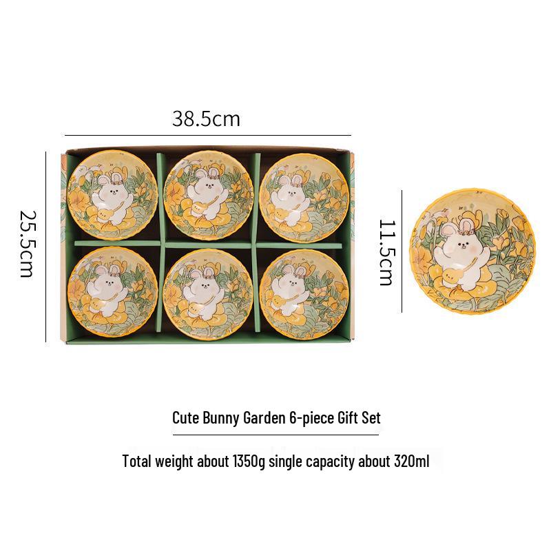 Elegant Ceramic Rice Bowl Set: High-Value Tableware for One