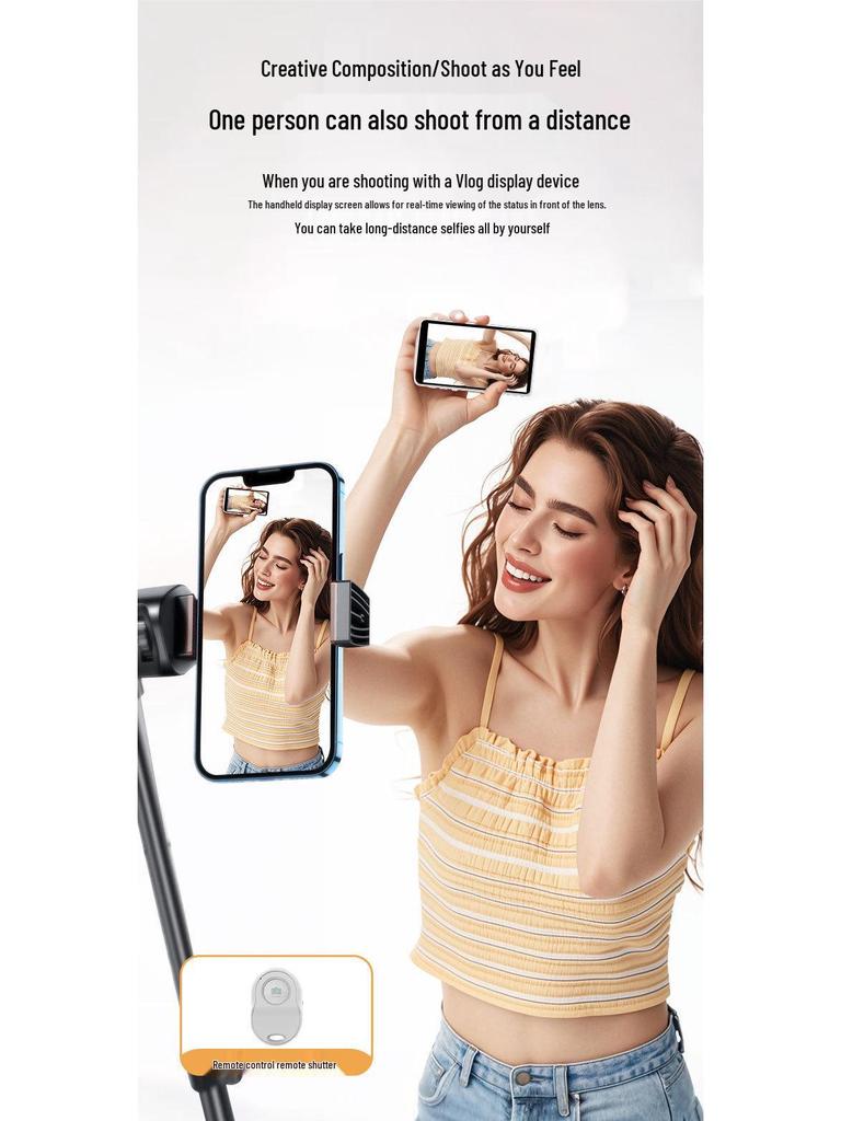 Magnetic Selfie Projector: Wireless Phone Screen Mirroring for Influencer Live Streaming