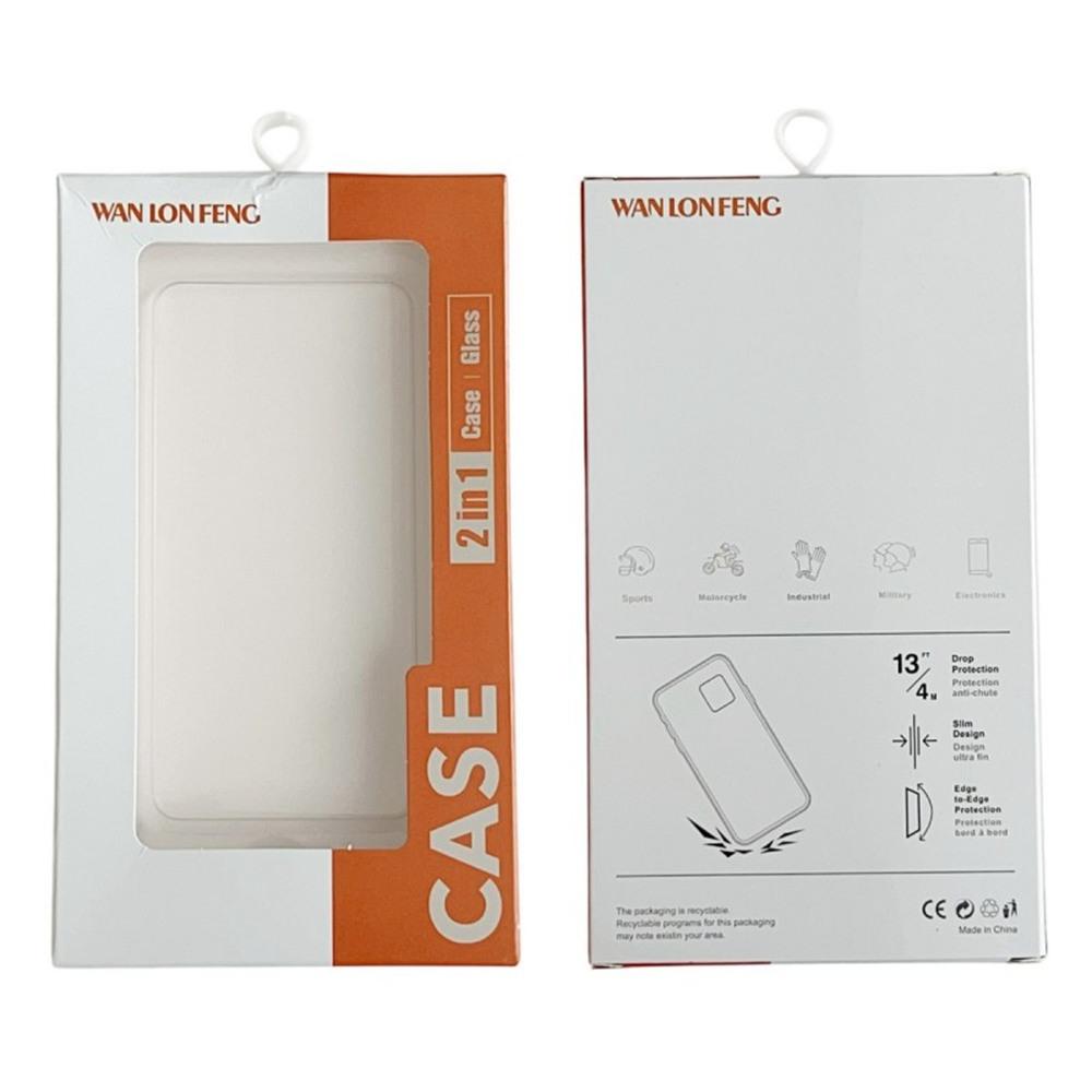 WANLONFENG DJ Series For iPhone 17 Magnetic Case PC TPU Phone Cover with 2Pcs Tempered Glass Film