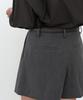 MUSINSA STANDARD WOMAN Women'S Mini Skirt Slacks [Medium Gray]