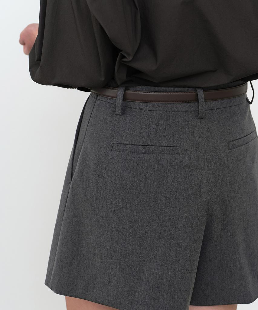 MUSINSA STANDARD WOMAN Women'S Mini Skirt Slacks [Medium Gray]