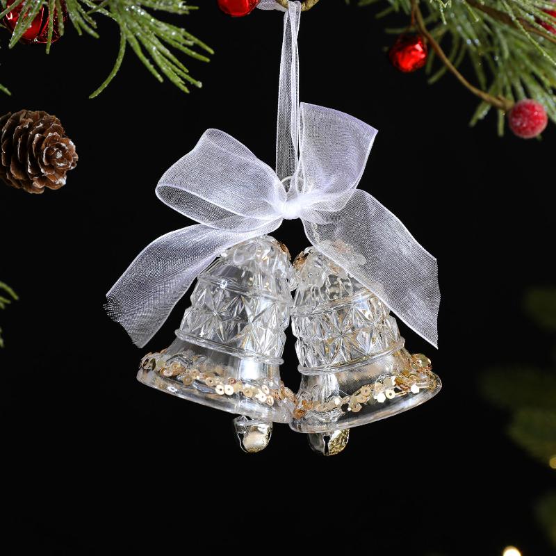 Kranz Schneeflocke Glockenklang Anhänger Weihnachtsdekorationen Weihnachtsbaum Hängender Schmuck