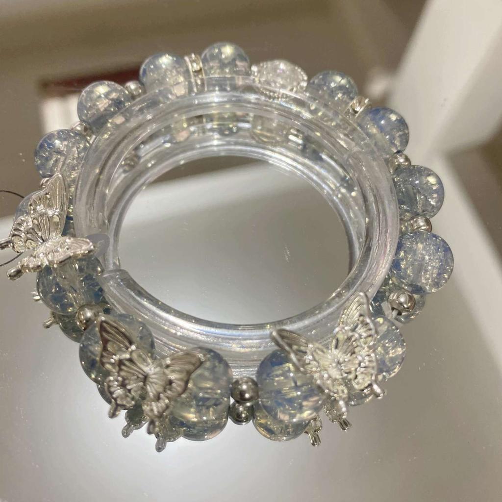 Chinese Style Butterfly Beaded Bracelet Same Style Women's Impression Light Luxury Minority High Class Elegant Couple Bracelet Girlfriend Gifts