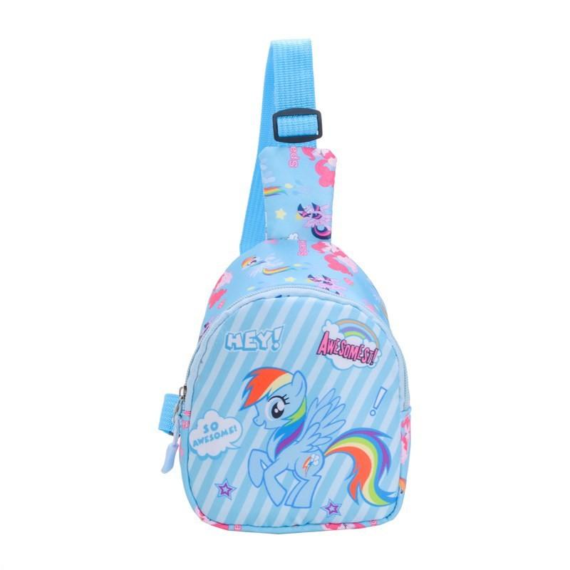 Animal Print Kids Breathable Nylon Crossbody Waist Bag For Kindergarten Daily Use