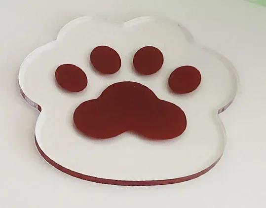 

1 шт. прозрачная акриловая подставка под стакан в виде кошачьего когтя с теплоизоляцией, многоразовые подстаканники, милые аксессуары для кухни и дома