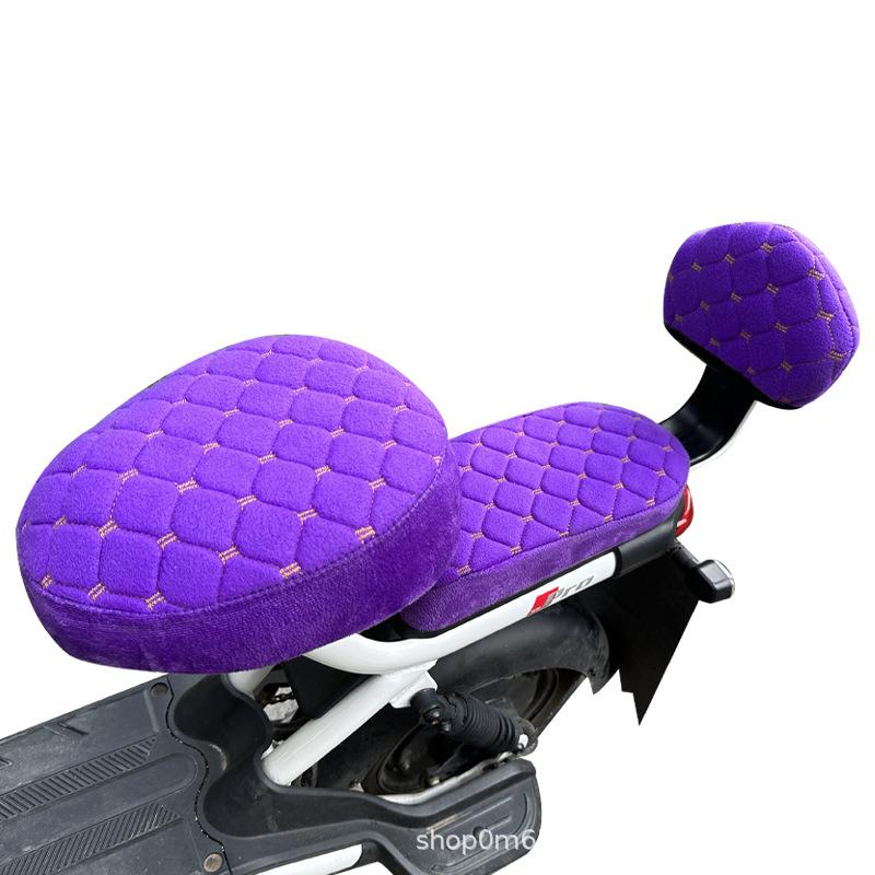 

3Pcs/Set Electric Bicycle Seat Cover Battery Car Bicycle Universal Seat Cover Protective Cover Soft, Comfortable, &Thick фиолетовый