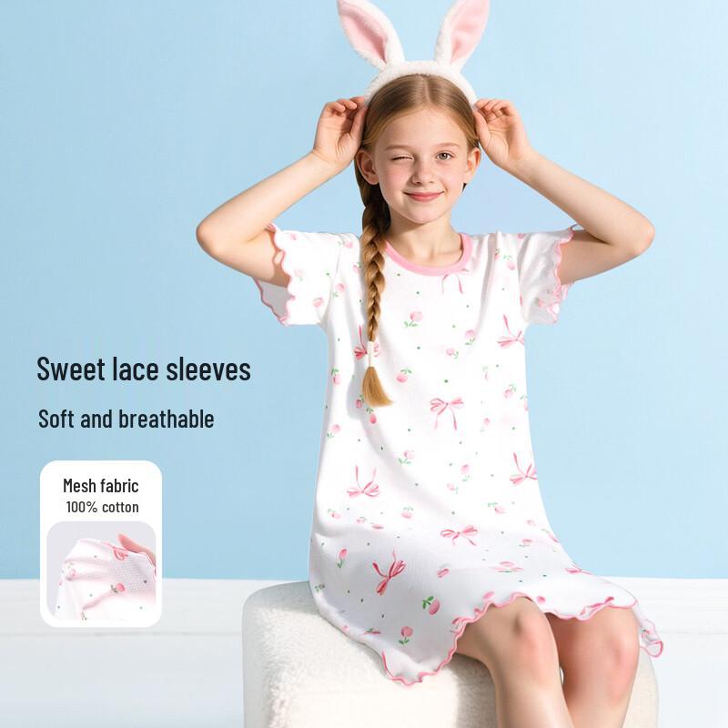 

Evershine Girls Pure Cotton Summer Nightgown 140