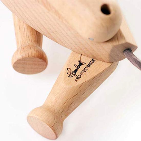 ARCHITECTMADE Oscar Denmark Scandinavian Wooden Object Figurine [Authorized Import] (Dog) 340-A