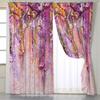 2 Panels Tropical Plants Palm Coconut Tree curtains Sunset Curtains for Bedroom Living Room Kitchen Floor-to-ceiling Windows