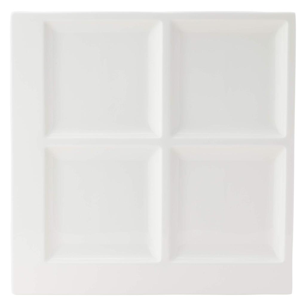 NARUMI Plate Pro Style White 27cm Divider Plate Microwave Warmable 50131-5658