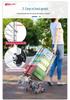 Chariot de Courses Pliant Portable Tianxi avec Roues pour Escaliers