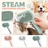 Brosse à Vapeur pour l'Élimination des Poils d'Animaux Outil de Toilettage avec Picots en Acier Inoxydable pour un Démêlage Efficace du Pelage et le Contrôle de la Perte Convient aux Chiens et aux Chats