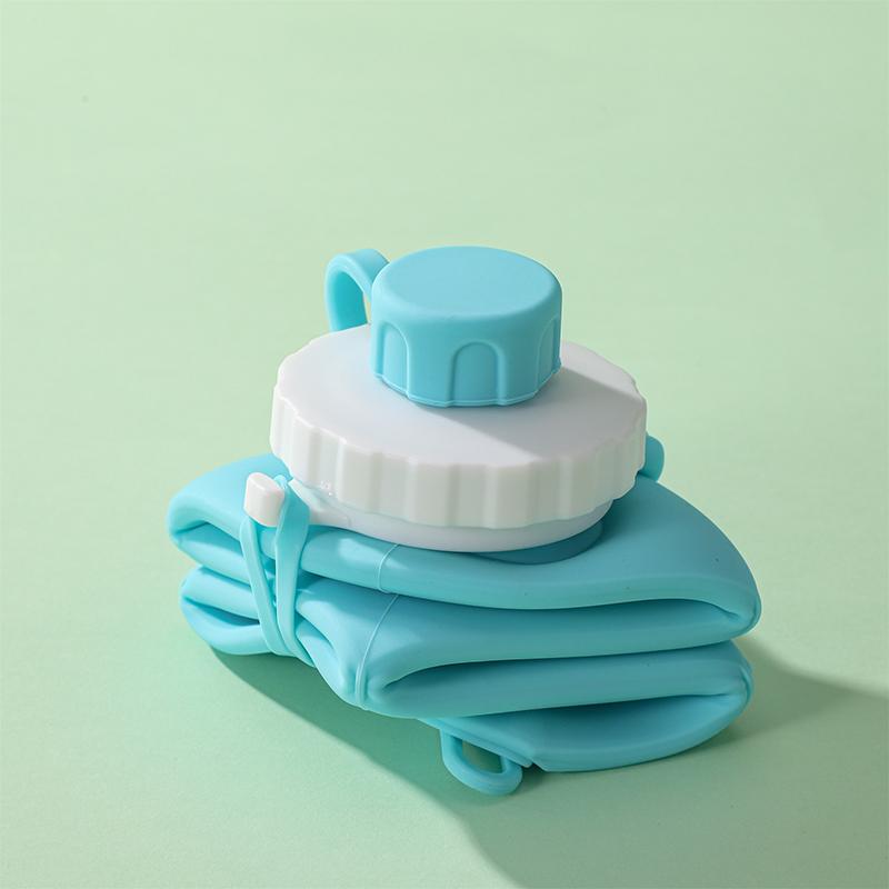 600Ml Silicone For Sports Tumbler Leak Proof Reusable Collapsible Water Bottles Foldable
