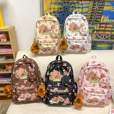 Mochila escolar de alto valor para alunas do ensino fundamental, mochila fofa de desenho animado para alunos do ensino fundamental, mochila escolar de grande capacidade