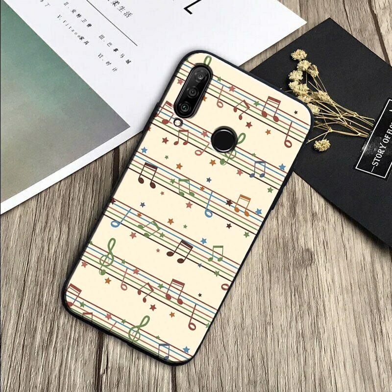 Music Score Musical Notes For Huawei Nova 11 12i 8i 7i 3i 9 10 SE Y60 Y61 Y70 Y72 Y73 Y90 Y91 P20 P30 Pro P40 Lite Case