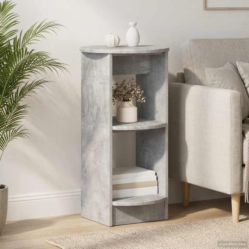 Side Cabinet Concrete Grey Particleboard