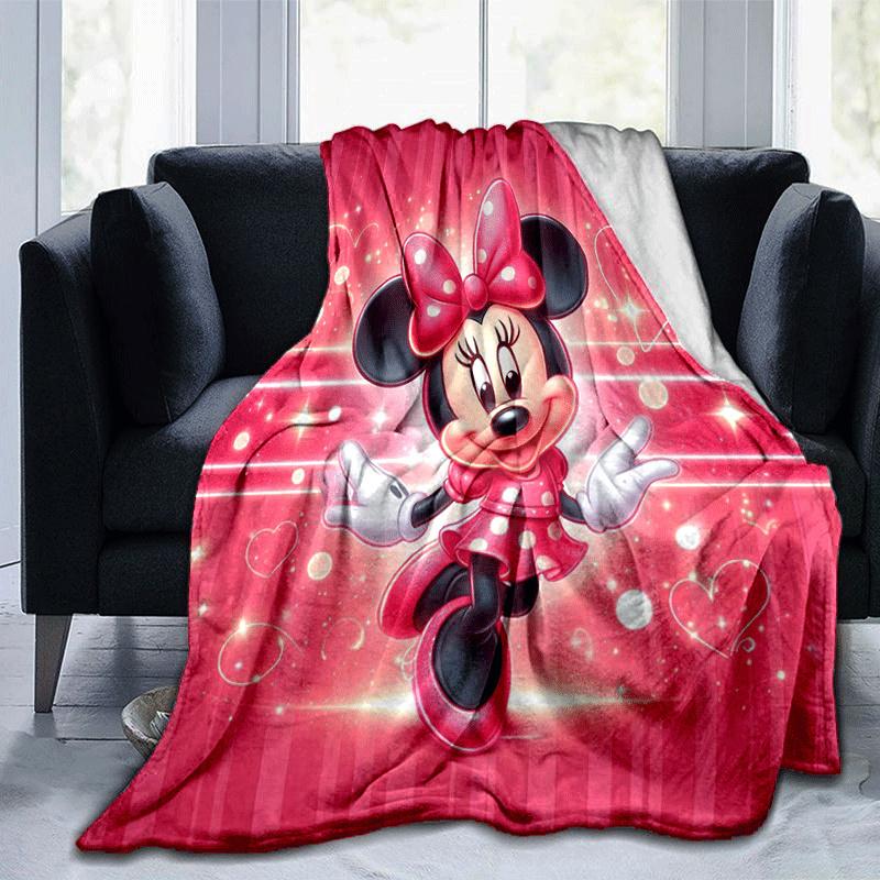 

1pc Minnie Printing Blanket - Soft, All-Season Throw for Office Blanket, Car, Travel 80cmx120cm(31inx47in)