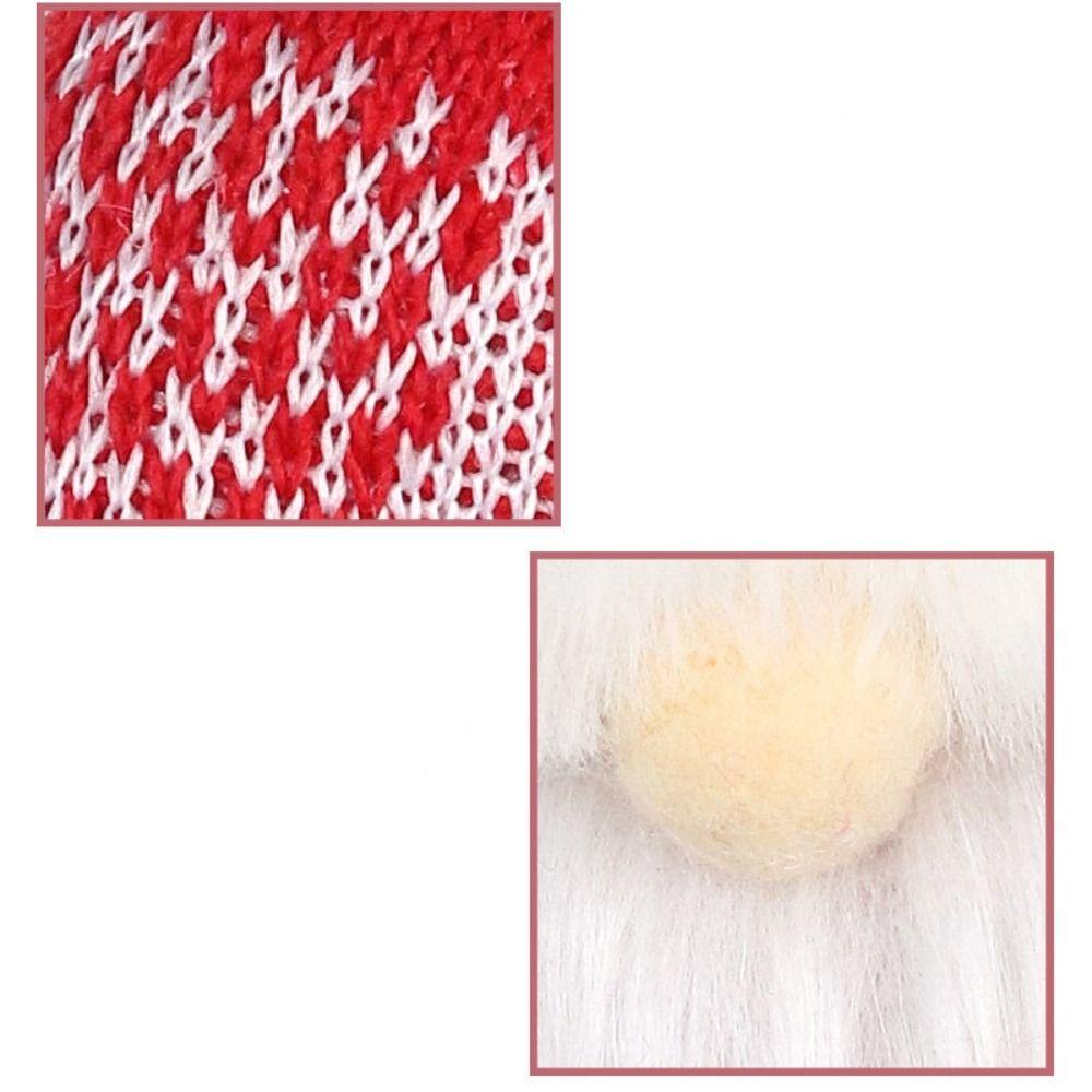 Cartoon Christmas Pendant Soft Elk Snowman Girl Santa Claus Hanging Ornaments Cute Handmade Christmas Tree Decoration