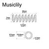 Musiclily Pro 20mm Steel Pickup for JM Electric Guitars Nickel of Pull-offs JB, PB, P90, & Basses, (Set 20)