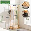 Bamboo Movable Clothes and Coat Rack