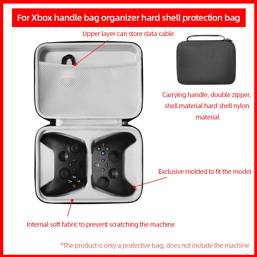 Game Controller Suitcase Dustproof Portable Carrying Storage Bag Scratchproof Shockproof for PlayStation 4/5 for Switch Pro/Xbox