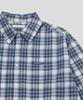 SLOW RECORD HOUSE Seersucker Oversized Check Shirt_Blue