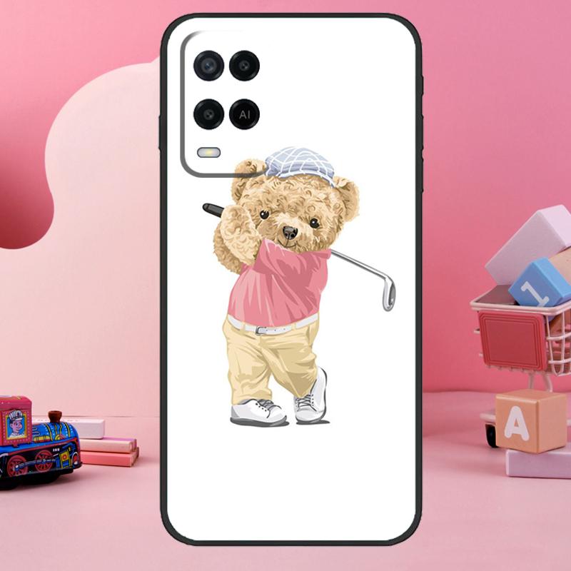 

Cute Bear Cool Doll Case For Oppo A78 A38 A18 A98 A58 A60 A80 A40 A96 A76 A16 A94 A74 A54 A15 A17 A57 A77 A5 Pro OPPO A16