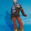 MISU AND BARBE STRIPY BEANIE NAVY