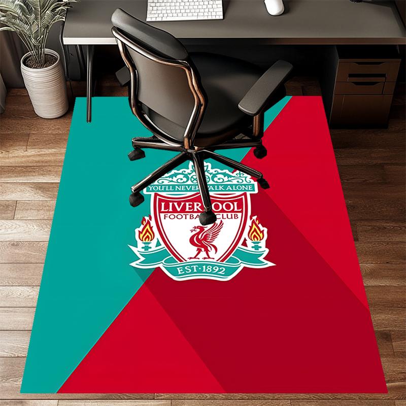 L-LiverpoolPrinted Area Rug Carpet for Bedroom Living Room Home Decor Rugs Mat Non Slip Mat Rug for Bedside