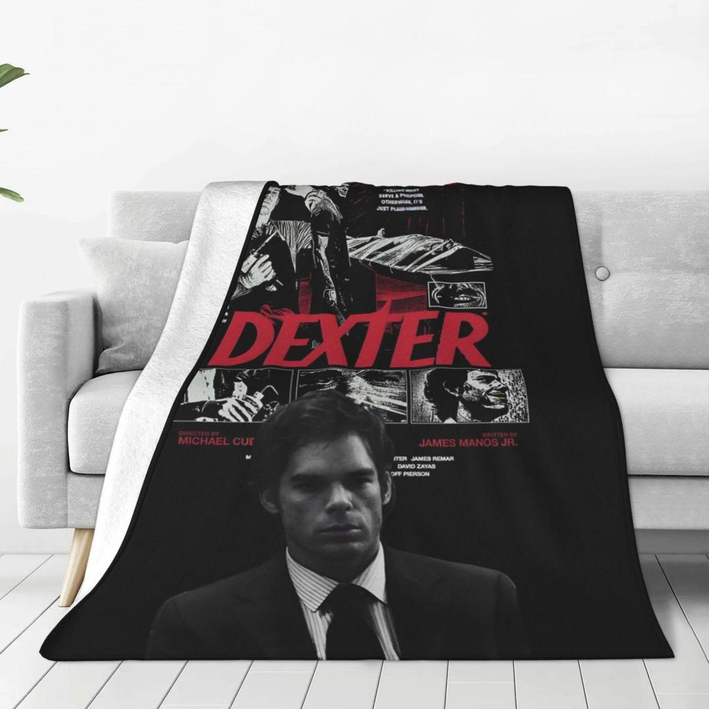 Custom Ultra-Soft Fleece Dexter Morgan Throw Blanket Warm Flannel Movie Blankets For Bed Office Sofa Bedspreads
