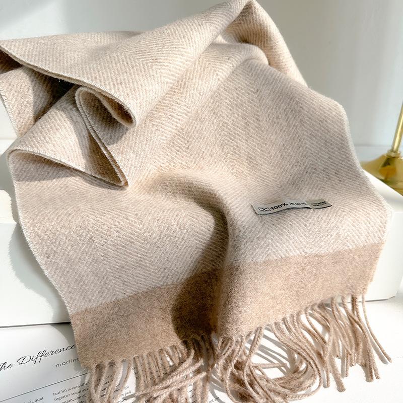 Korean 111 Fashion Versatile Color Matching Scarf Women's Versatile Unisex Couples Autumn and Winter Warm Scarf