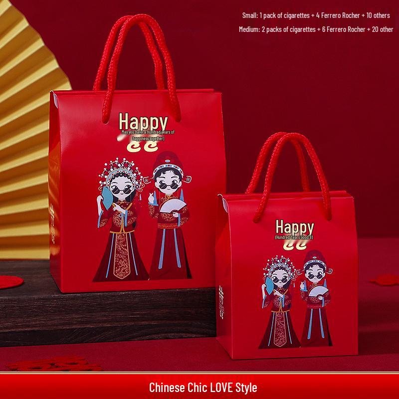 Wedding Gift Candy Box and Bag Set for Melon Seeds