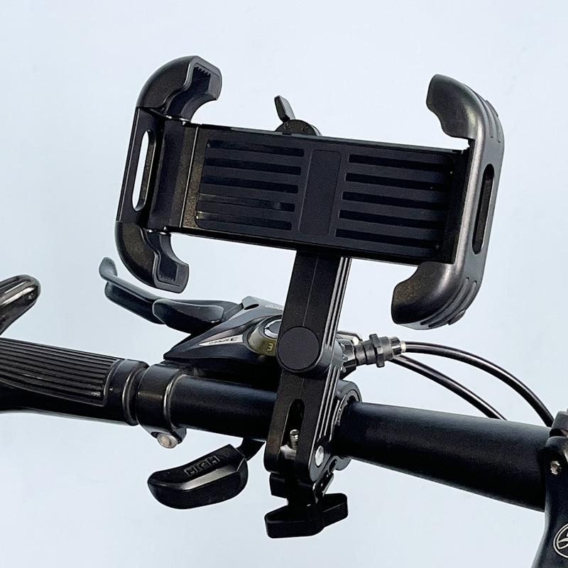 Universal Motorcycle Bicycle Phone Holder Mount Mobile Holder Bike ABS+ Silicone