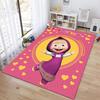 Russian animation Masha and the Bear Fairy Tale Cartoon Carpet Soft Home Living Room Bedroom Door Mat Outdoor Picnic Ground Mat rug T4