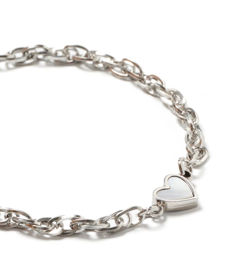 Polalita Surgical Chain Heart Bracelet (Plt-Br-004_Sv)