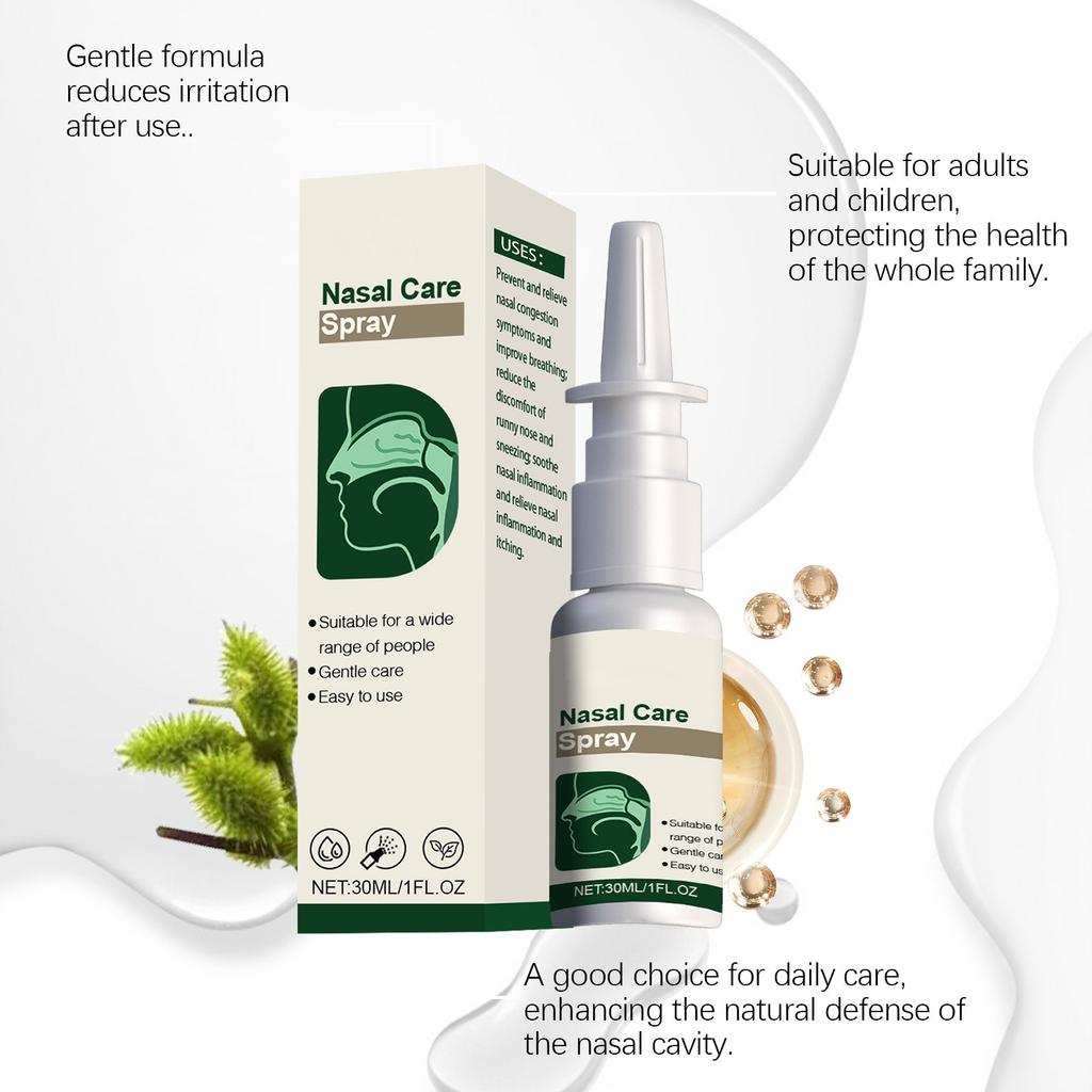 Care Spray Extract Nasal Blockage Cleaning Moisturizing Spray Daily Convenient Care Spray 30ml