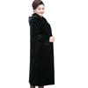 Large size imitation mink coat for women's medium and long loose mother outfit imitation mink fur coat for women